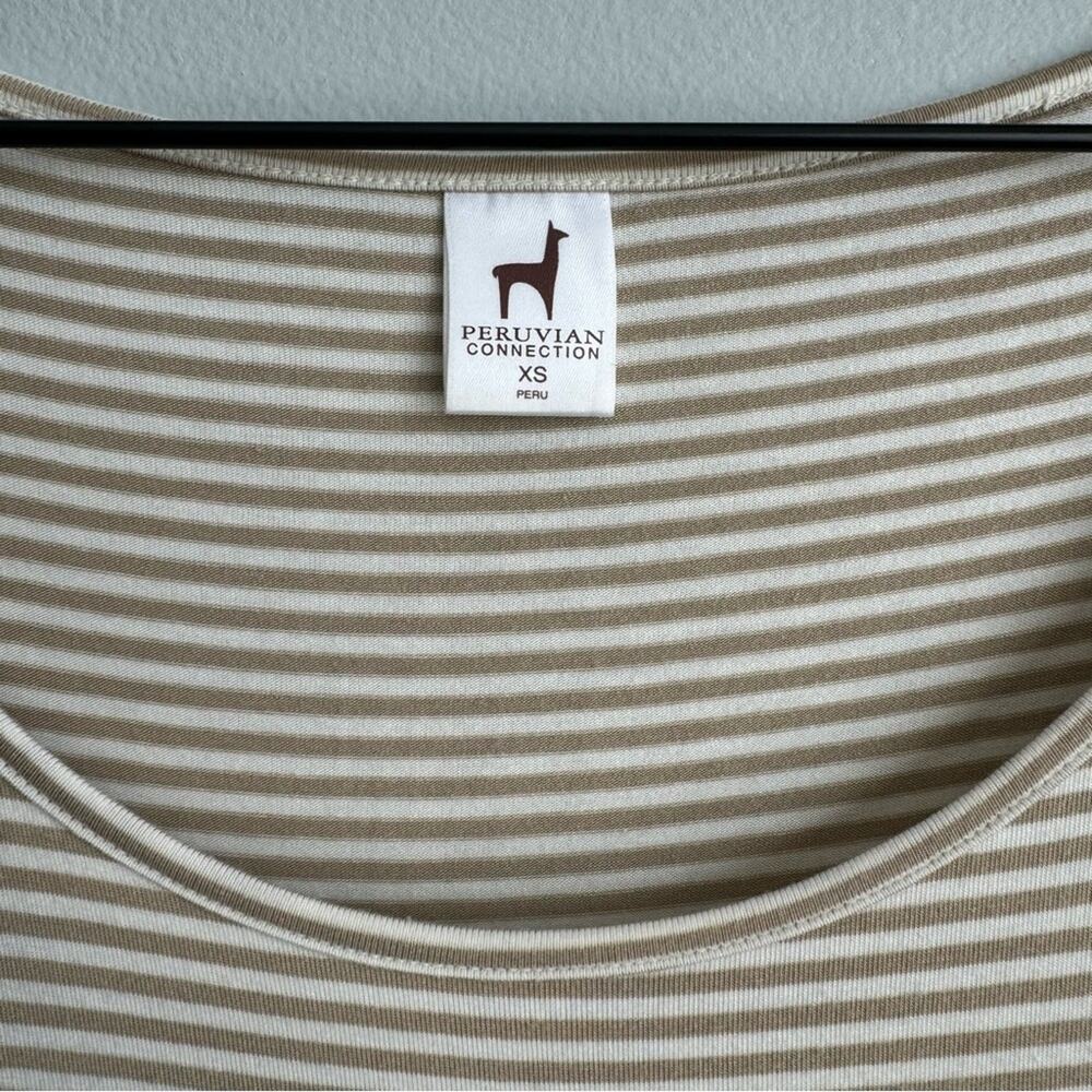 Peruvian Connection Windswept Striped Tunic Top - Picture 4 of 8